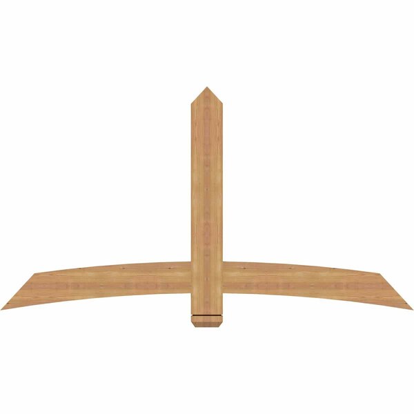 Ekena Millwork Bellingham Timber Gable Bracket, Western Red Cedar, 72"W x 39"H x 1 1/2"D x 5 1/2"F, 13/12 Pitch GBW072X39X0206BEL00SWR - main